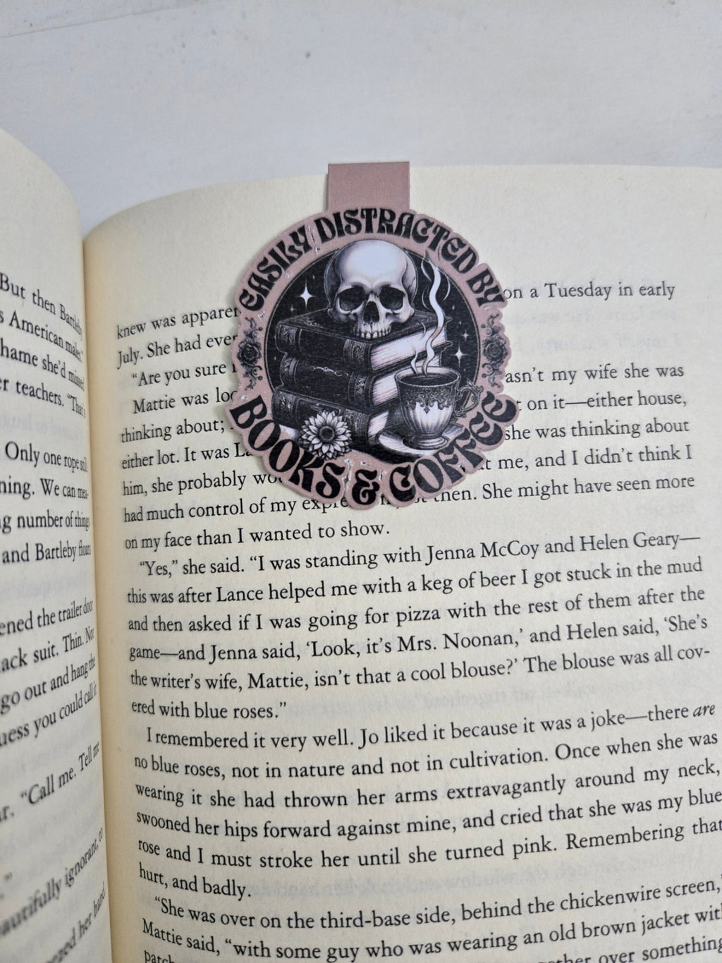 Easily Distracted by Books & Coffee - Magnetic Bookmark