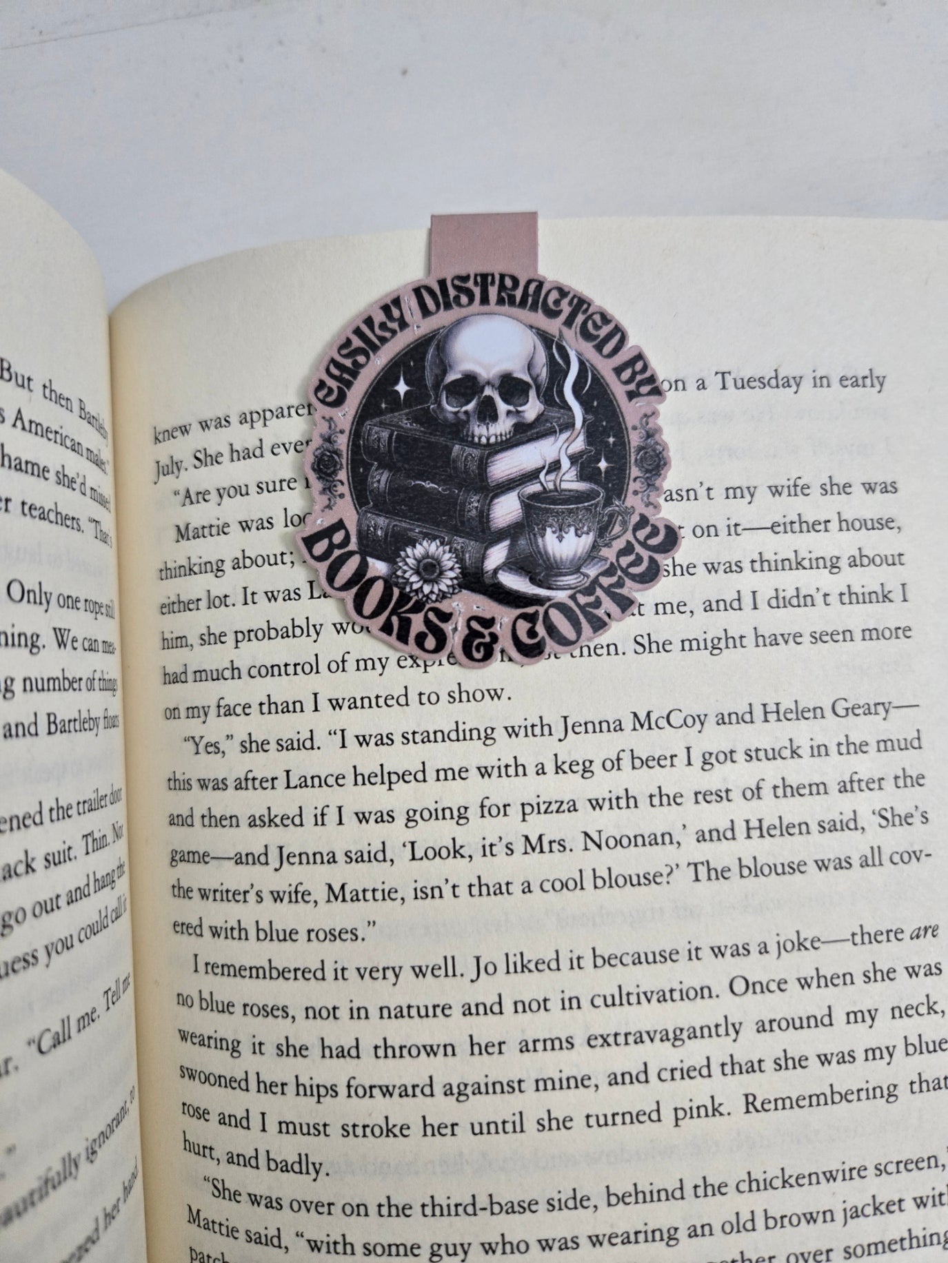 Easily Distracted by Books & Coffee - Magnetic Bookmark