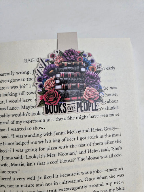 Books over People - Magnetic Bookmark