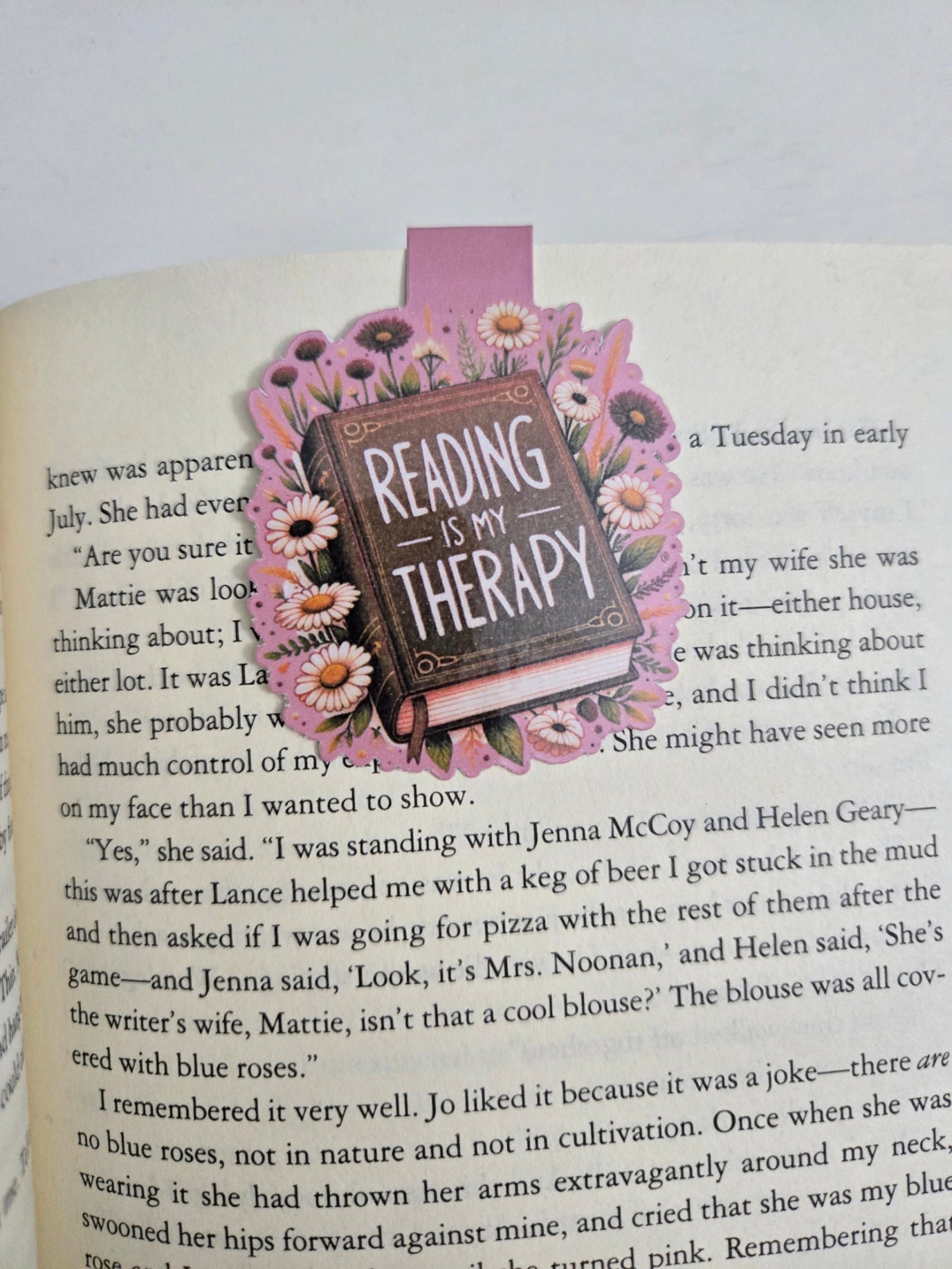Reading is my Therapy - Magnetic Bookmark