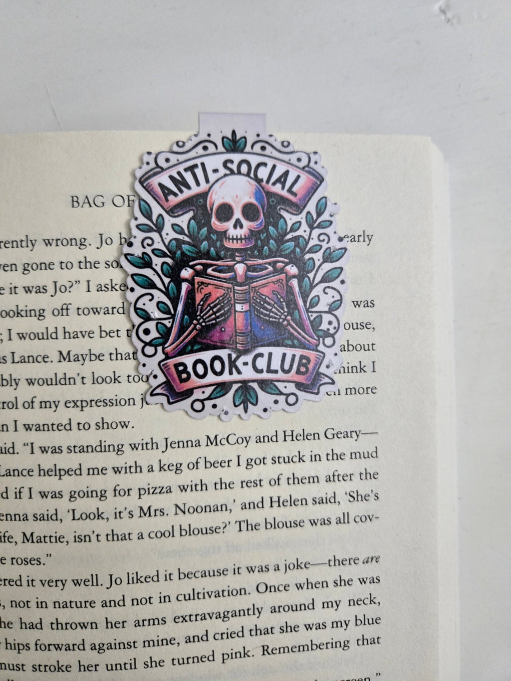 Anti Social Book Club Leaves - Magnetic Bookmark