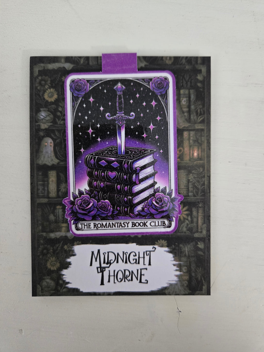 Romantasy Book Club Tarot Purple - Magnetic Bookmark