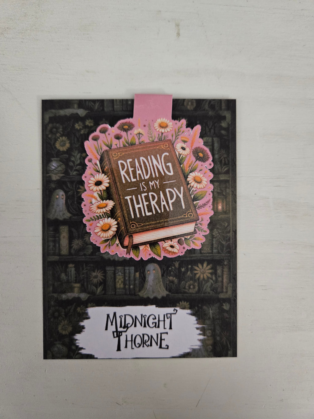 Reading is my Therapy - Magnetic Bookmark