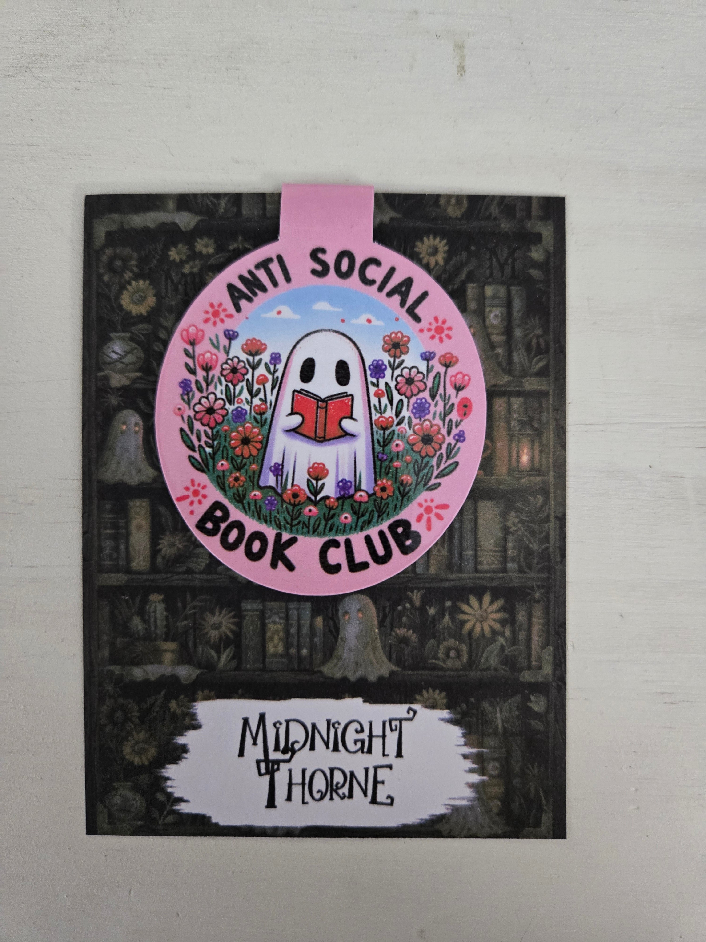 Anti Social Book Club Ghostie - Magnetic Bookmark
