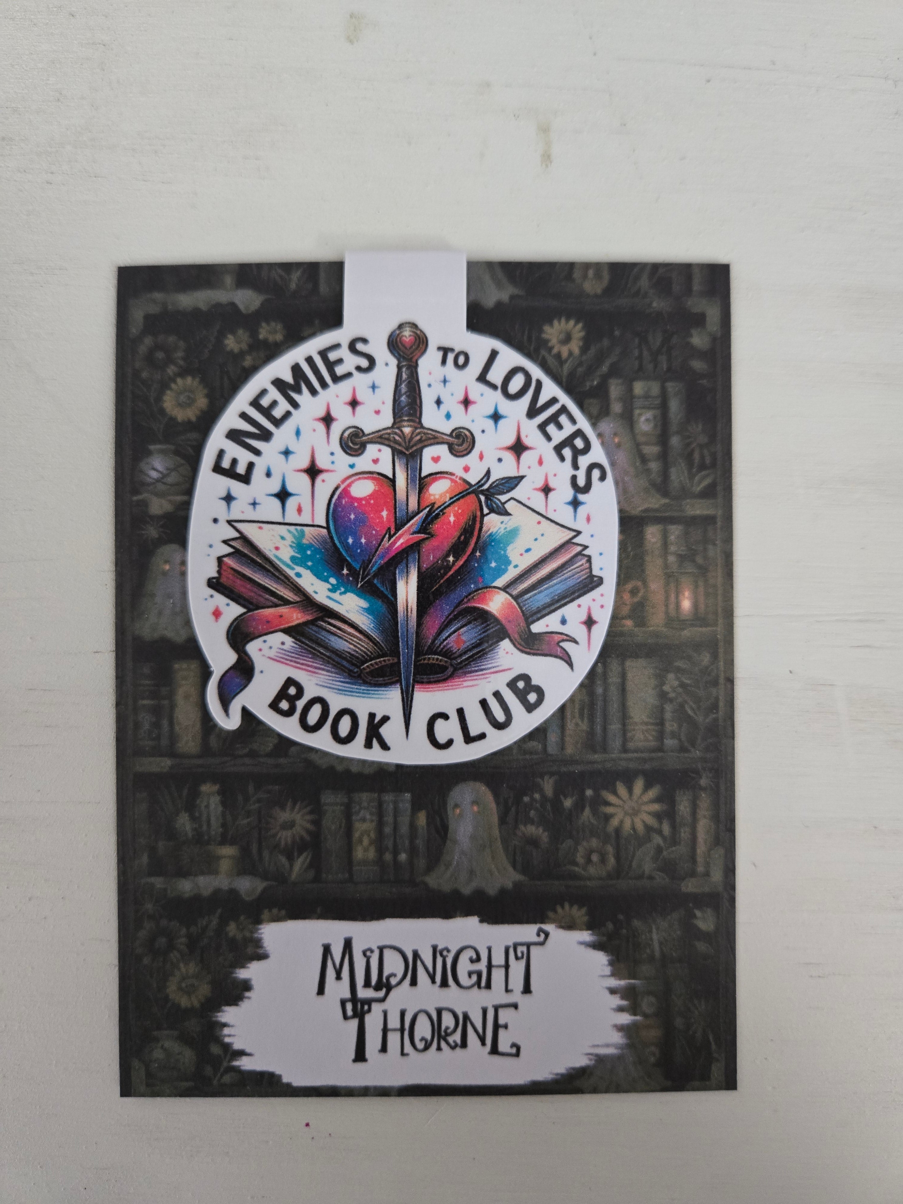 Enemies To Lovers Book Club Sword - Magnetic Bookmark