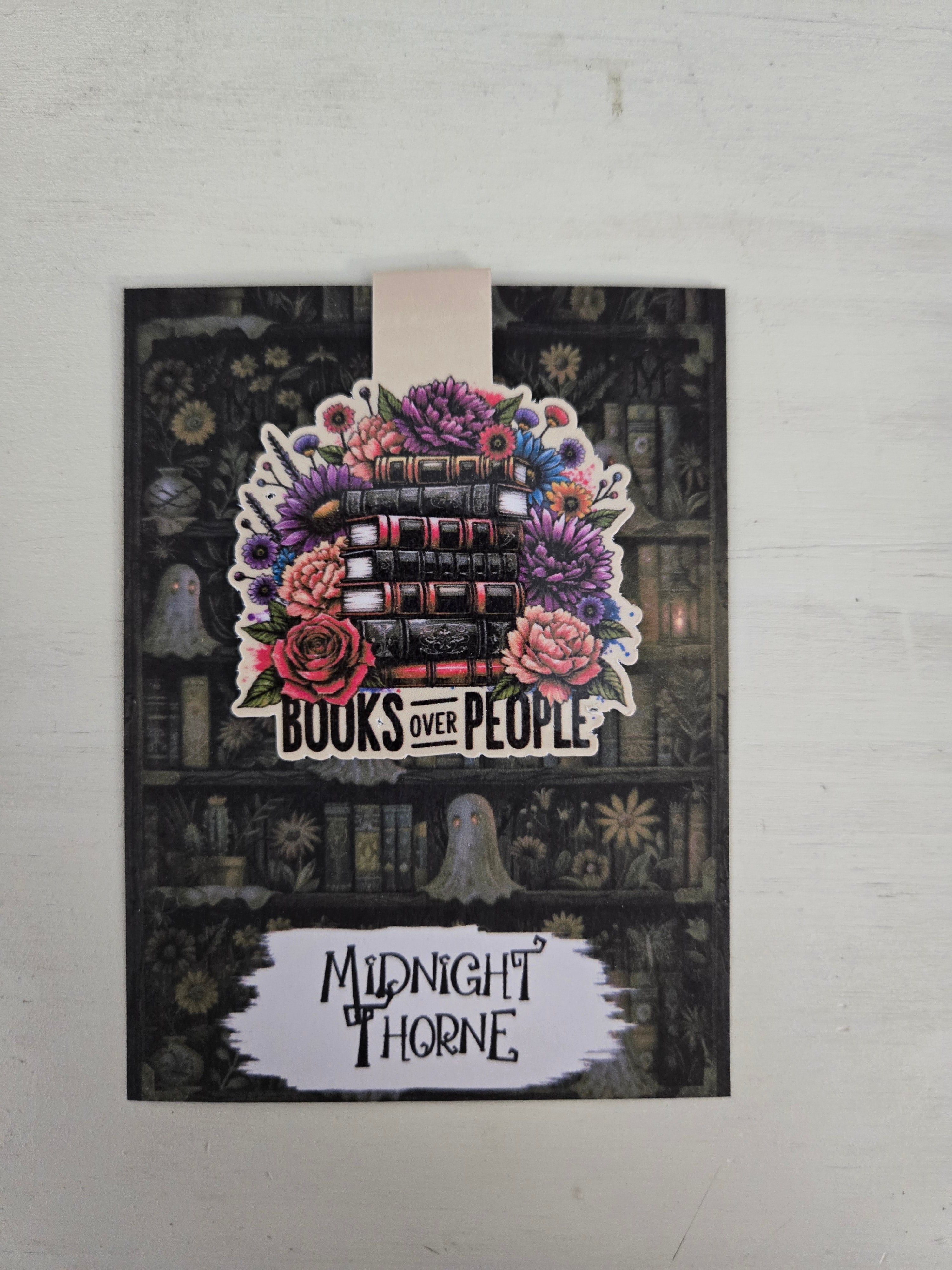 Books over People - Magnetic Bookmark