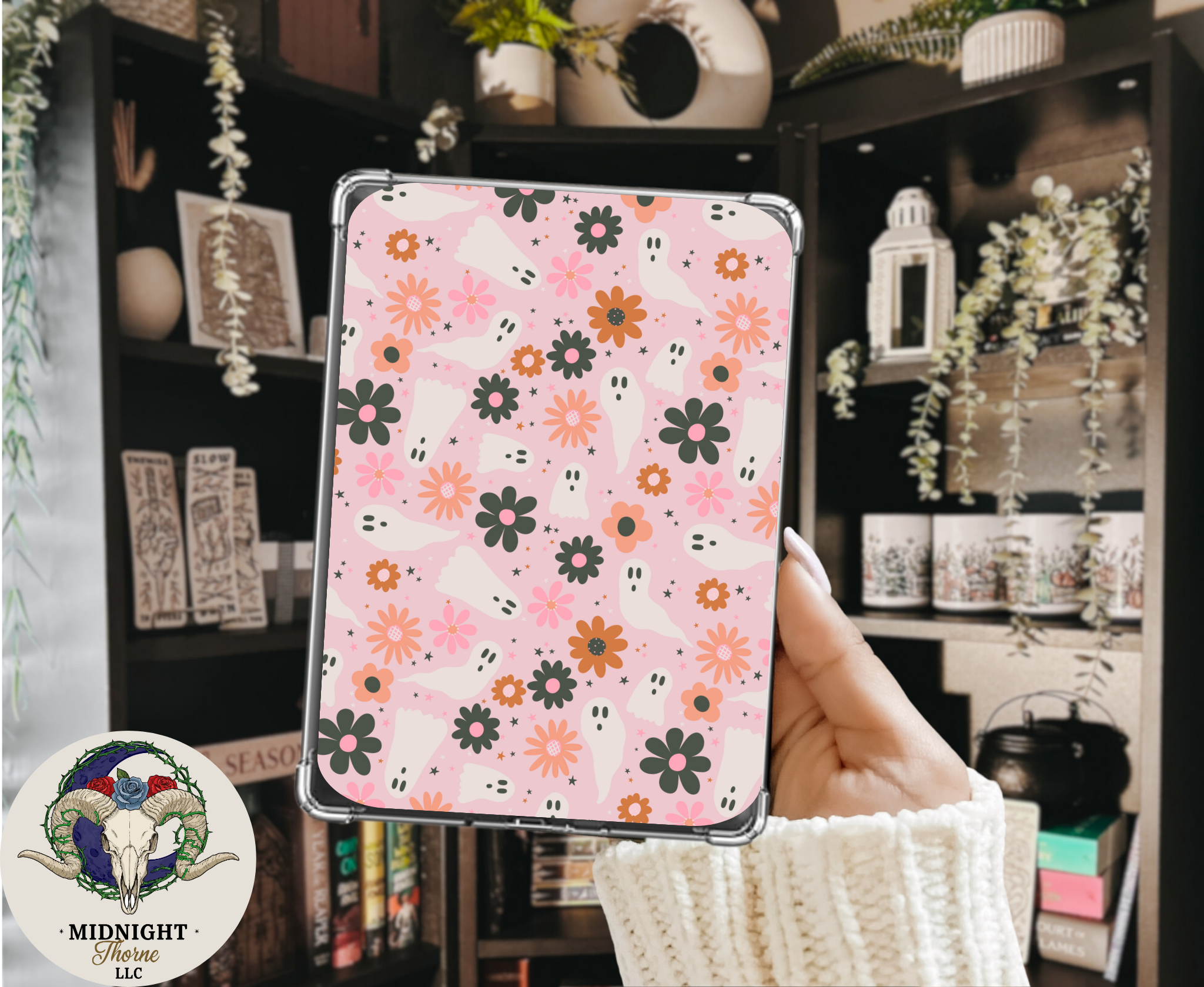 Ghosties and Daisies | Kindle Insert for Clear Case | Optional Lamination