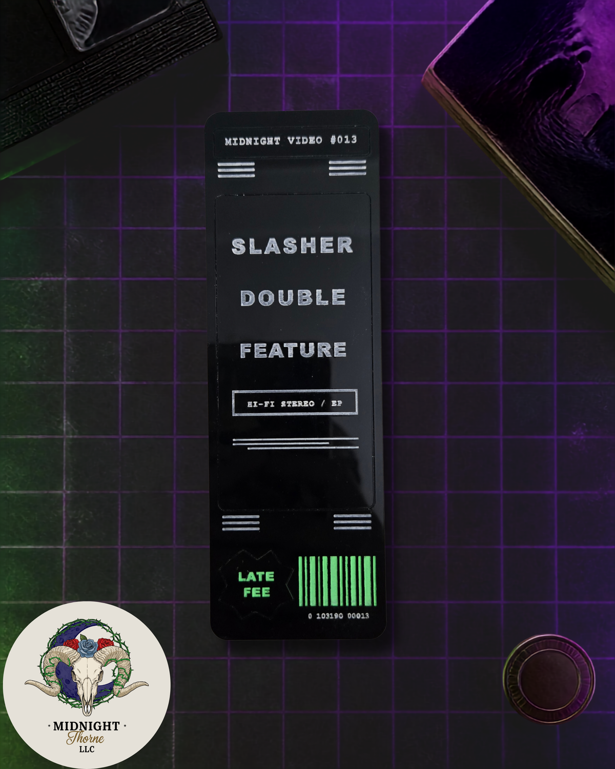 Slasher Double Feature VHS Acrylic Bookmark