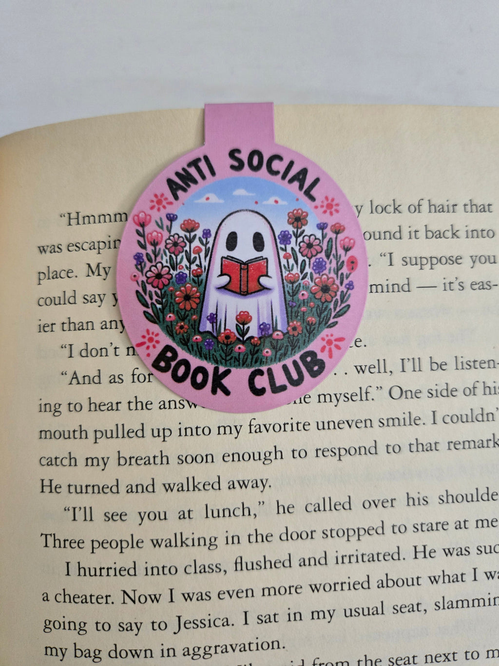Anti Social Book Club Ghostie - Magnetic Bookmark