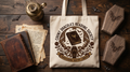Dracula's Reading Society — Laser-Printed Book Bag