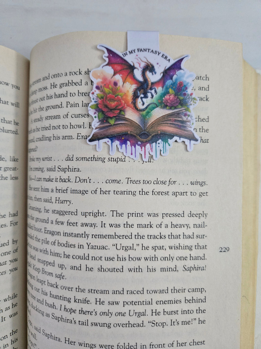 In My Fantasy Era Dragon Book - Magnetic Bookmark