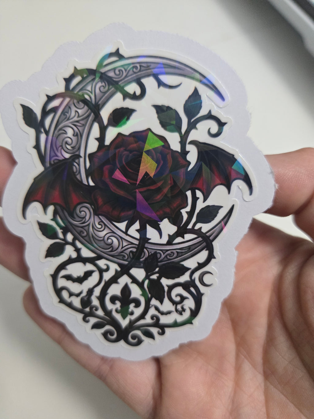 Dracula Sticker Pack | 5 Holographic Gothic Stickers | Vampire Dark Academia Bookish Gift