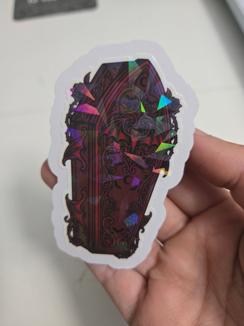 Dracula Sticker Pack | 5 Holographic Gothic Stickers | Vampire Dark Academia Bookish Gift