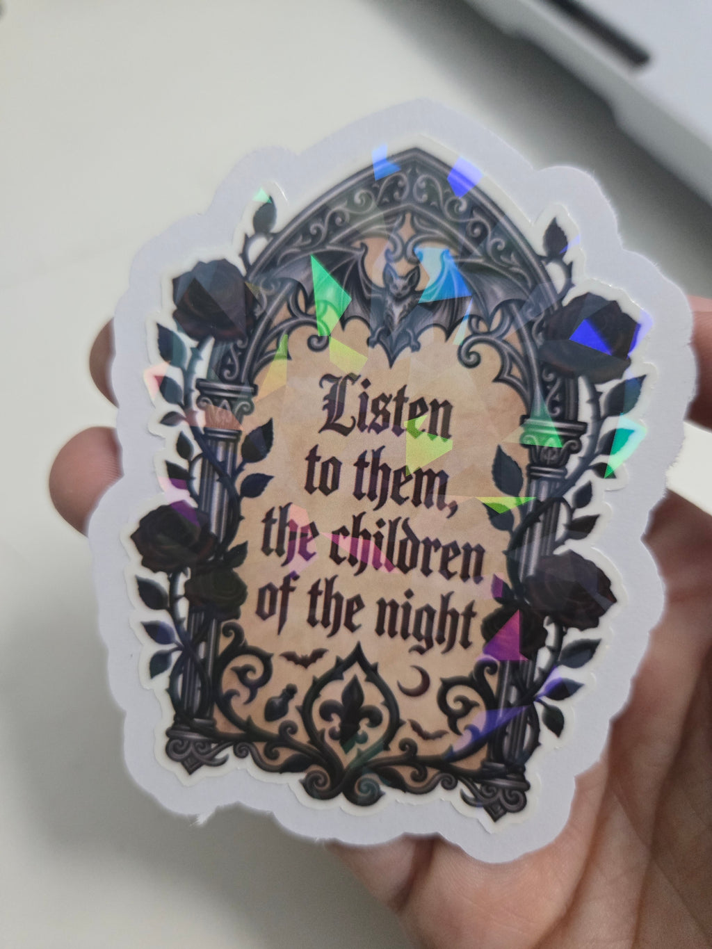 Dracula Sticker Pack | 5 Holographic Gothic Stickers | Vampire Dark Academia Bookish Gift